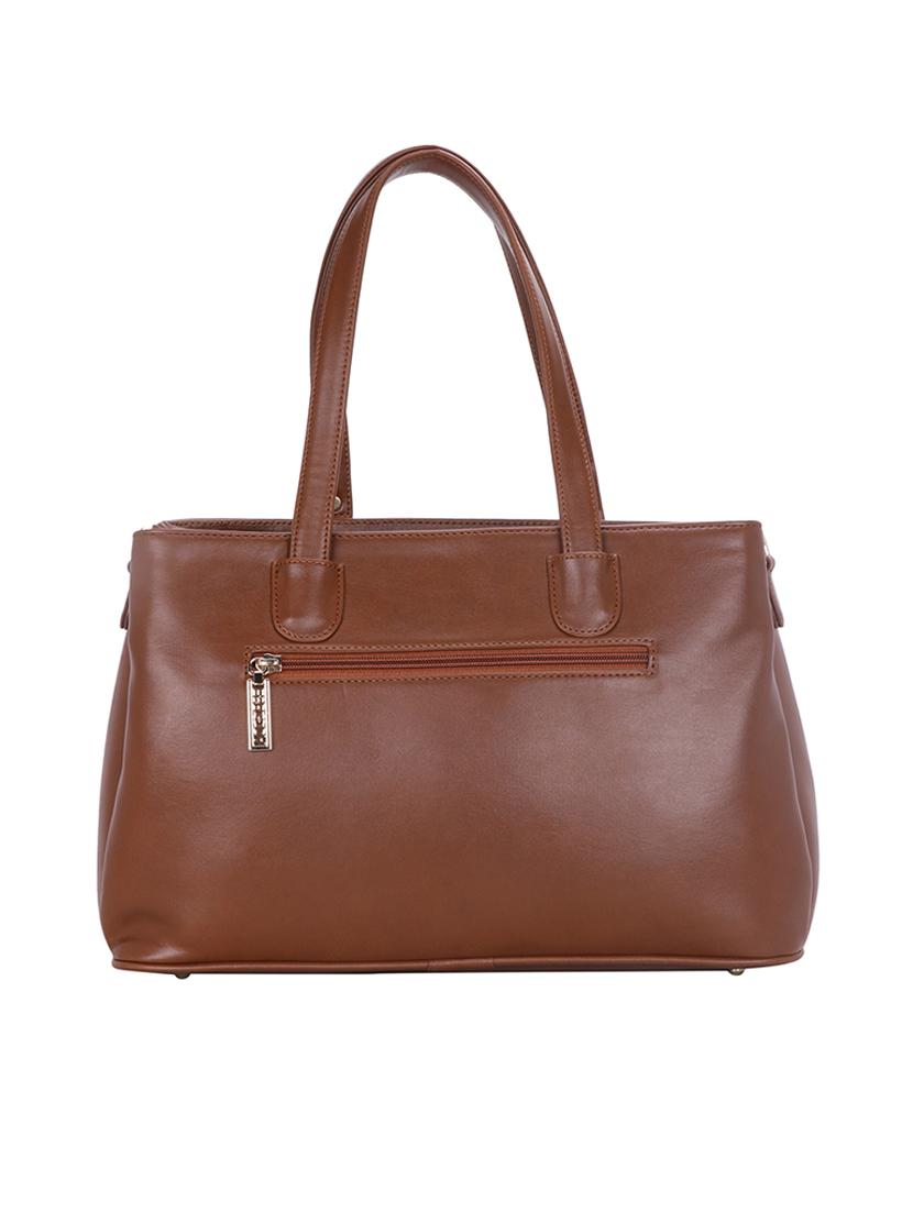 tan leatherette (pu) handbag - 18394491 -  Standard Image - 1