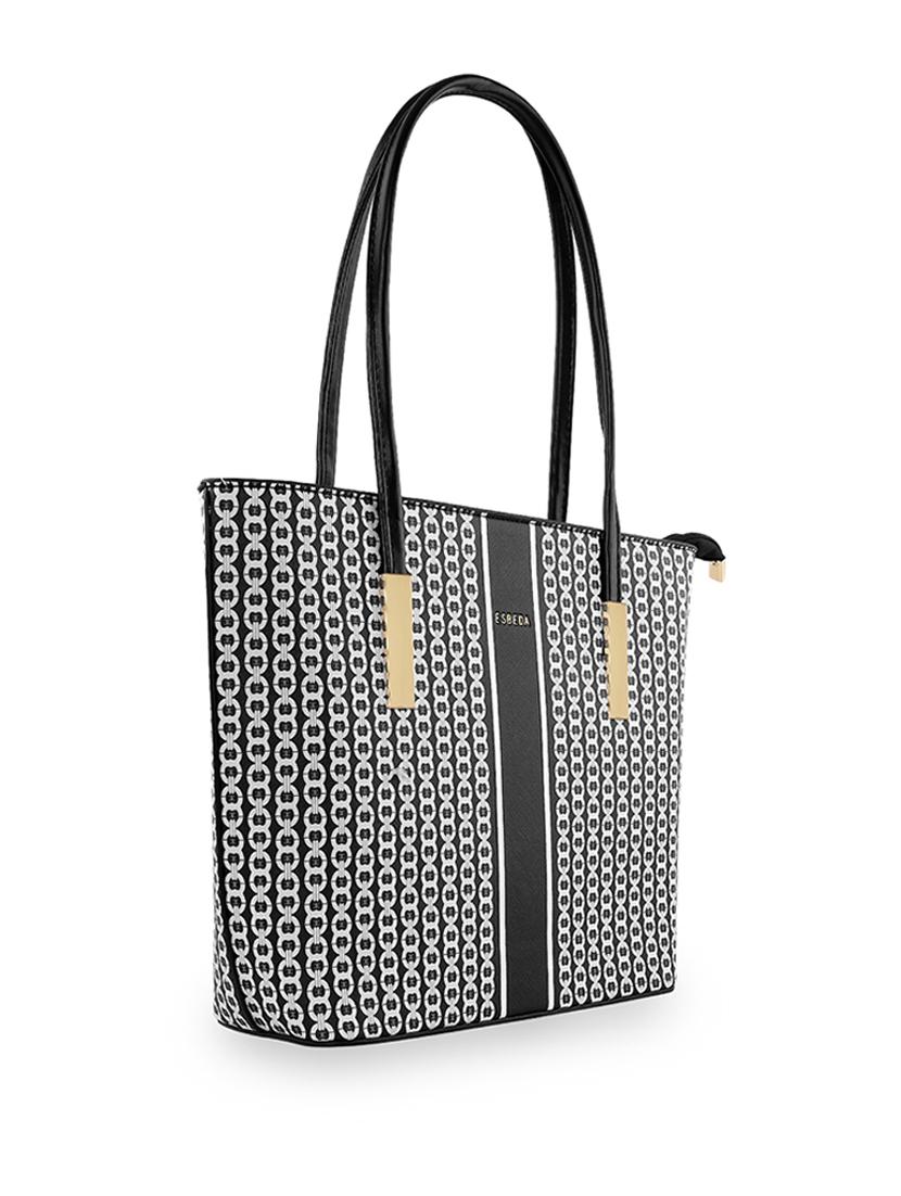 black leatherette (pu) handbag - 18394507 - Standard Image - 4