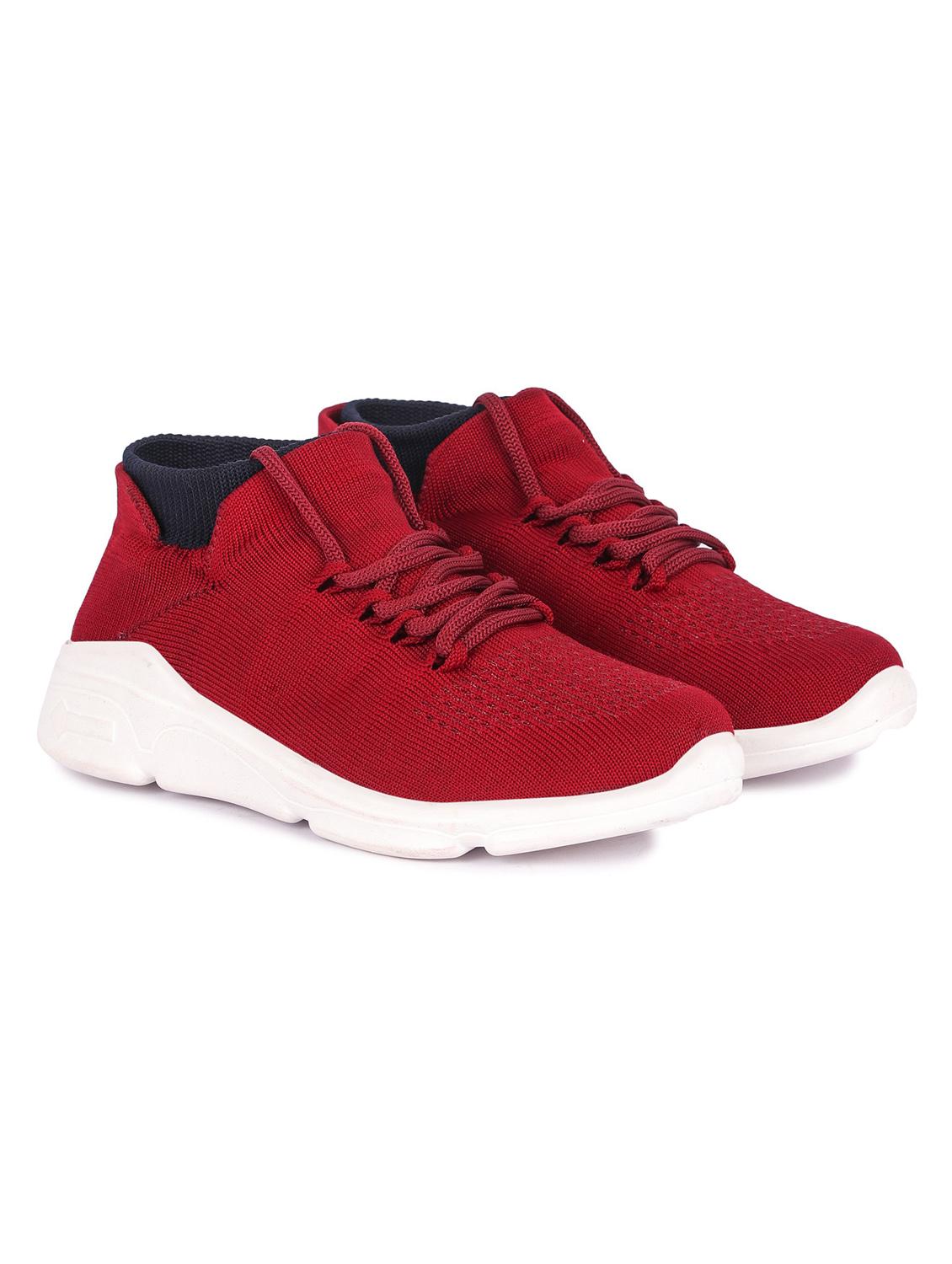 women red lace-up sports shoe - 18394600 - Standard Image - 1