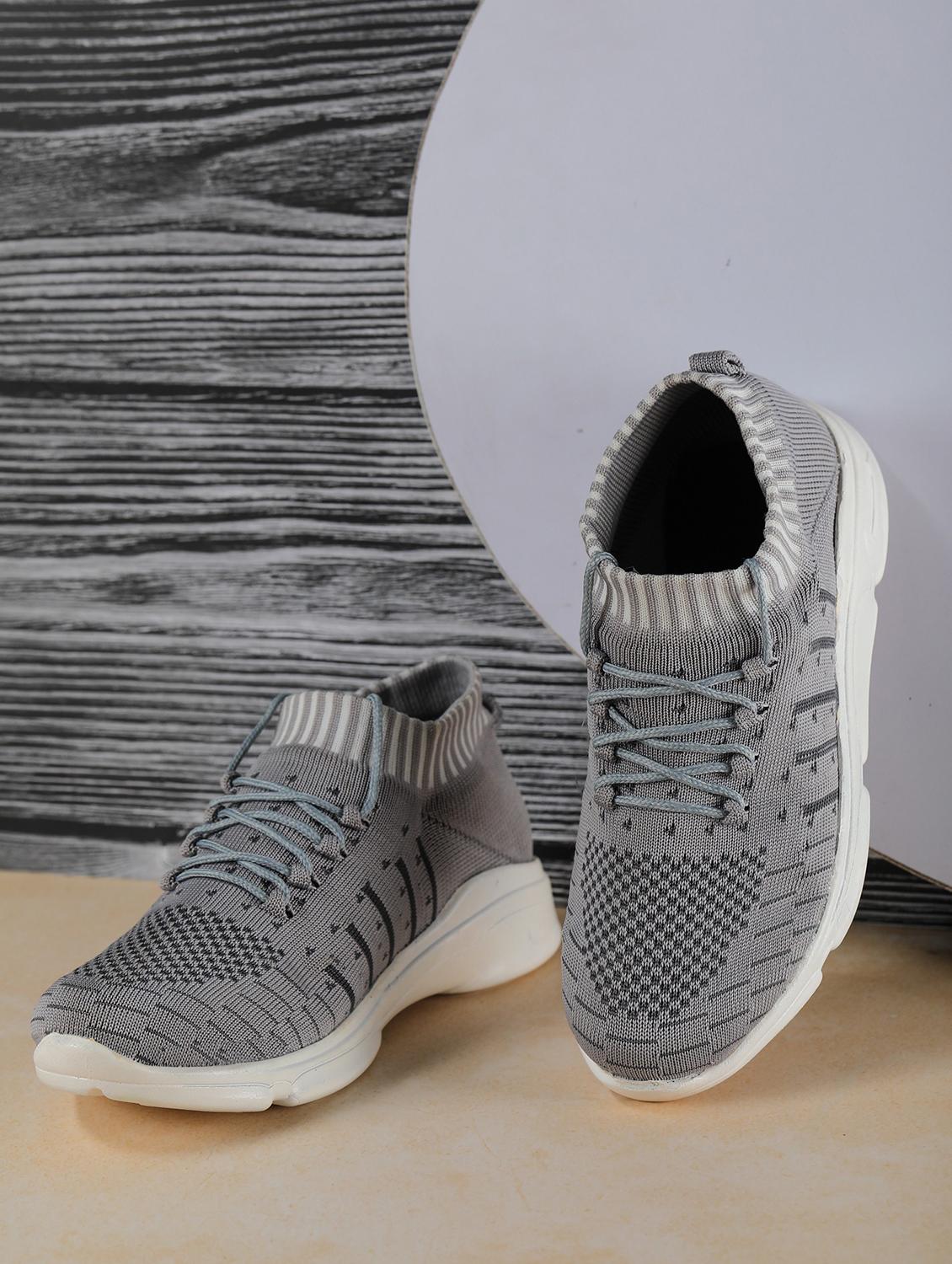 women grey lace-up sports shoe - 18394614 -  Standard Image - 1