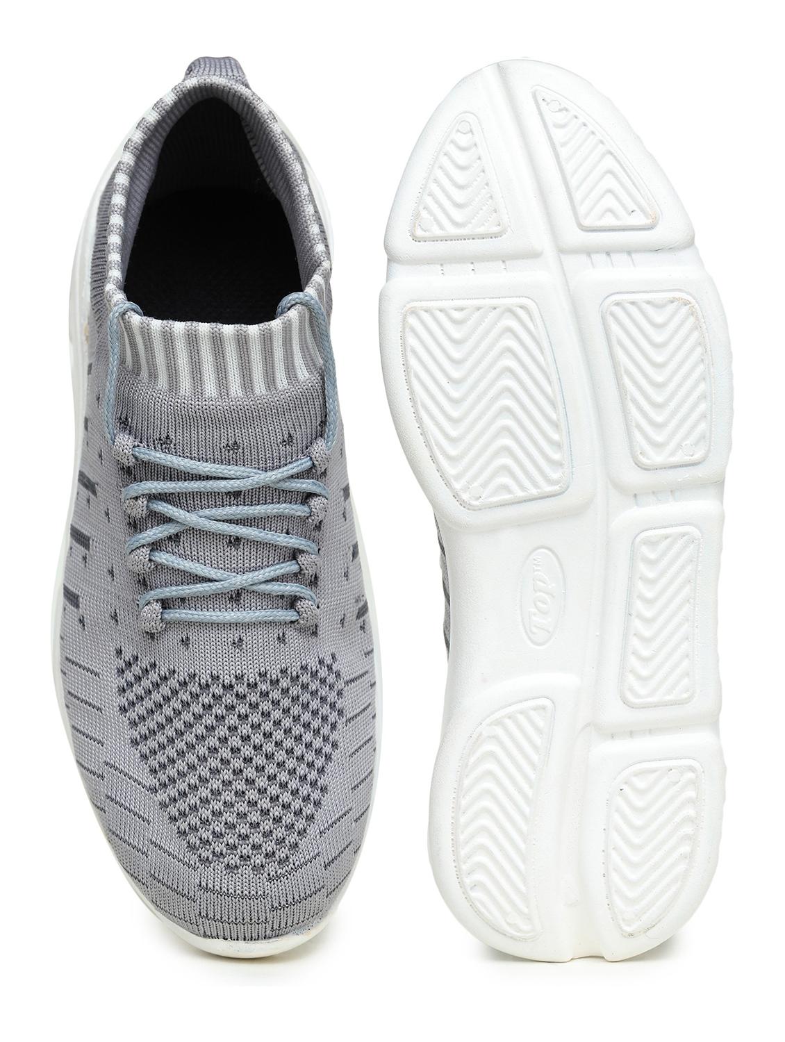 women grey lace-up sports shoe - 18394614 - Standard Image - 4