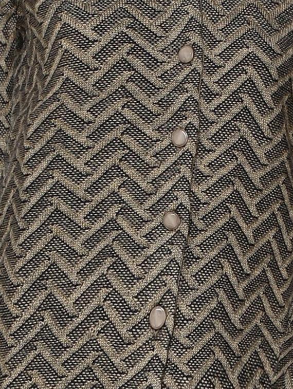 mandarin neck printed cardigan - 18394673 - Standard Image - 4