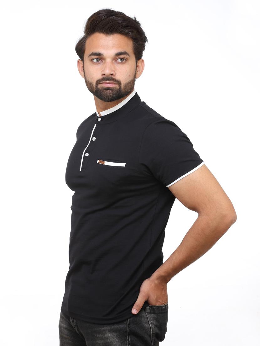 black solid t-shirt - 18394729 - Standard Image - 1