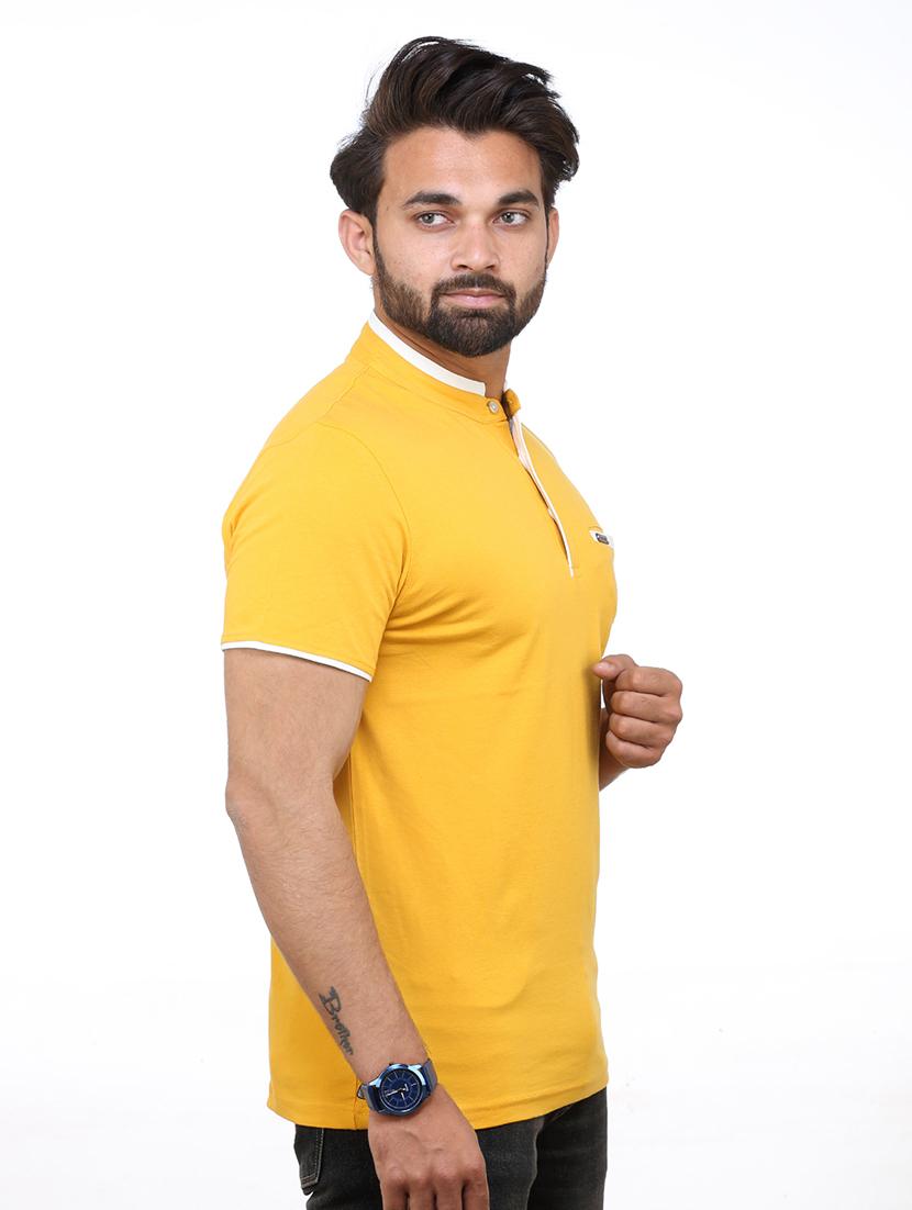 yellow solid t-shirt - 18394730 - Standard Image - 1