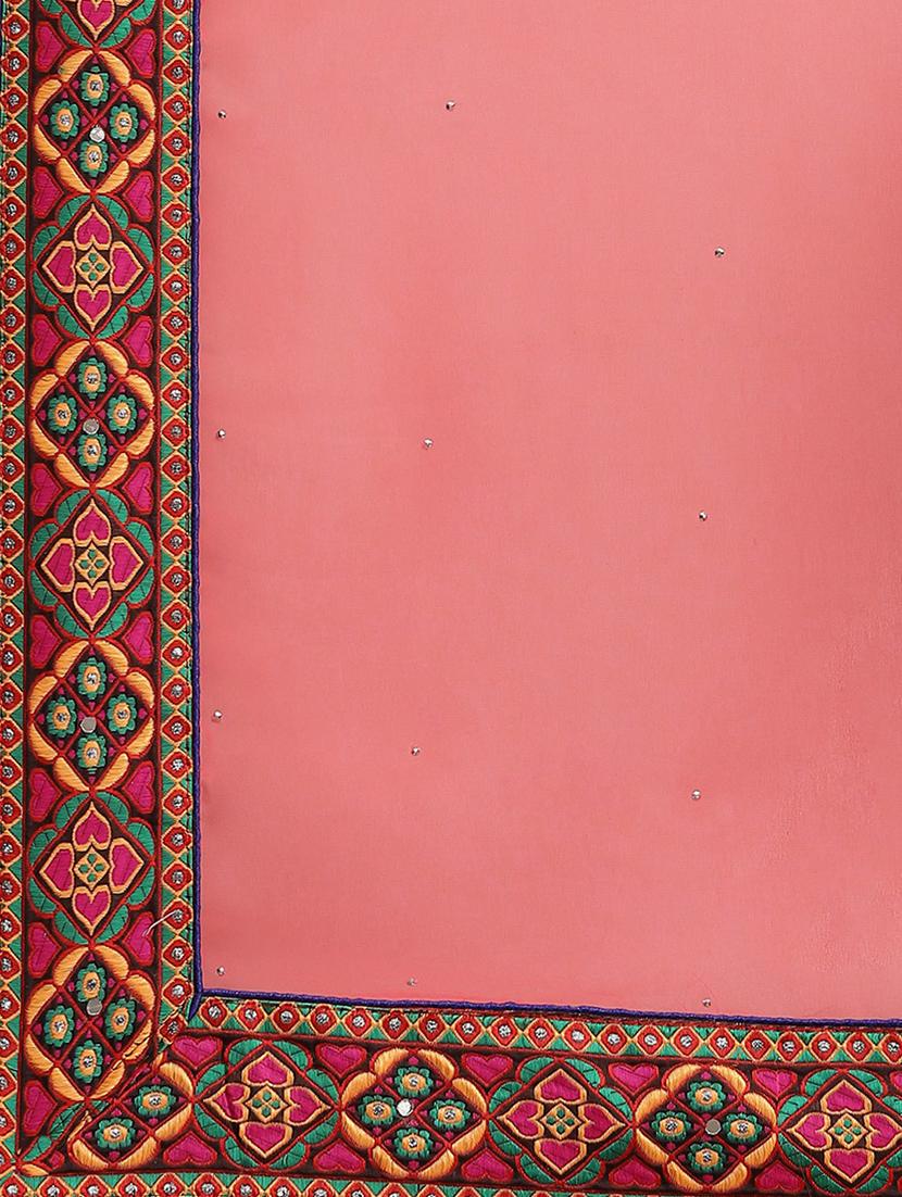 women's self design pink colored saree - 18394831 - Standard Image - 4