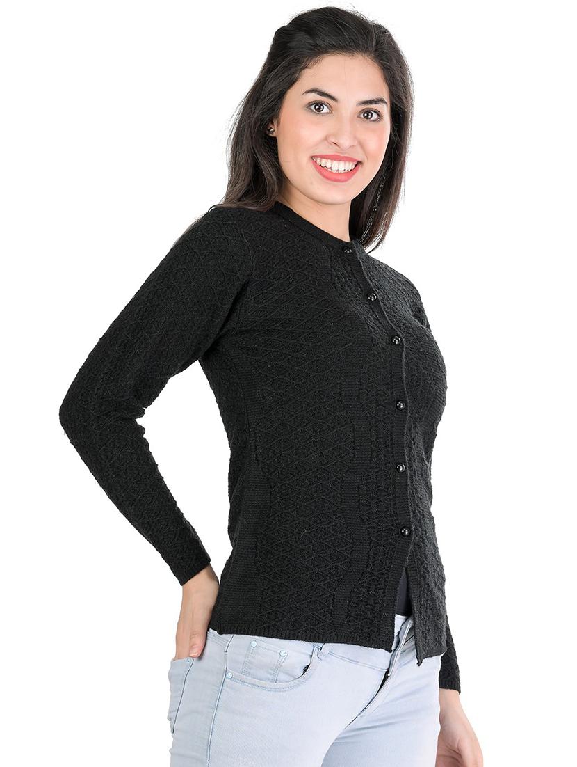 long sleeved solid cardigan - 18395001 - Standard Image - 1