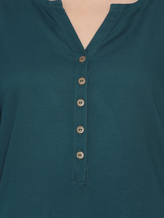 women's straight boat neck top - 18395503 - Standard Image - 4