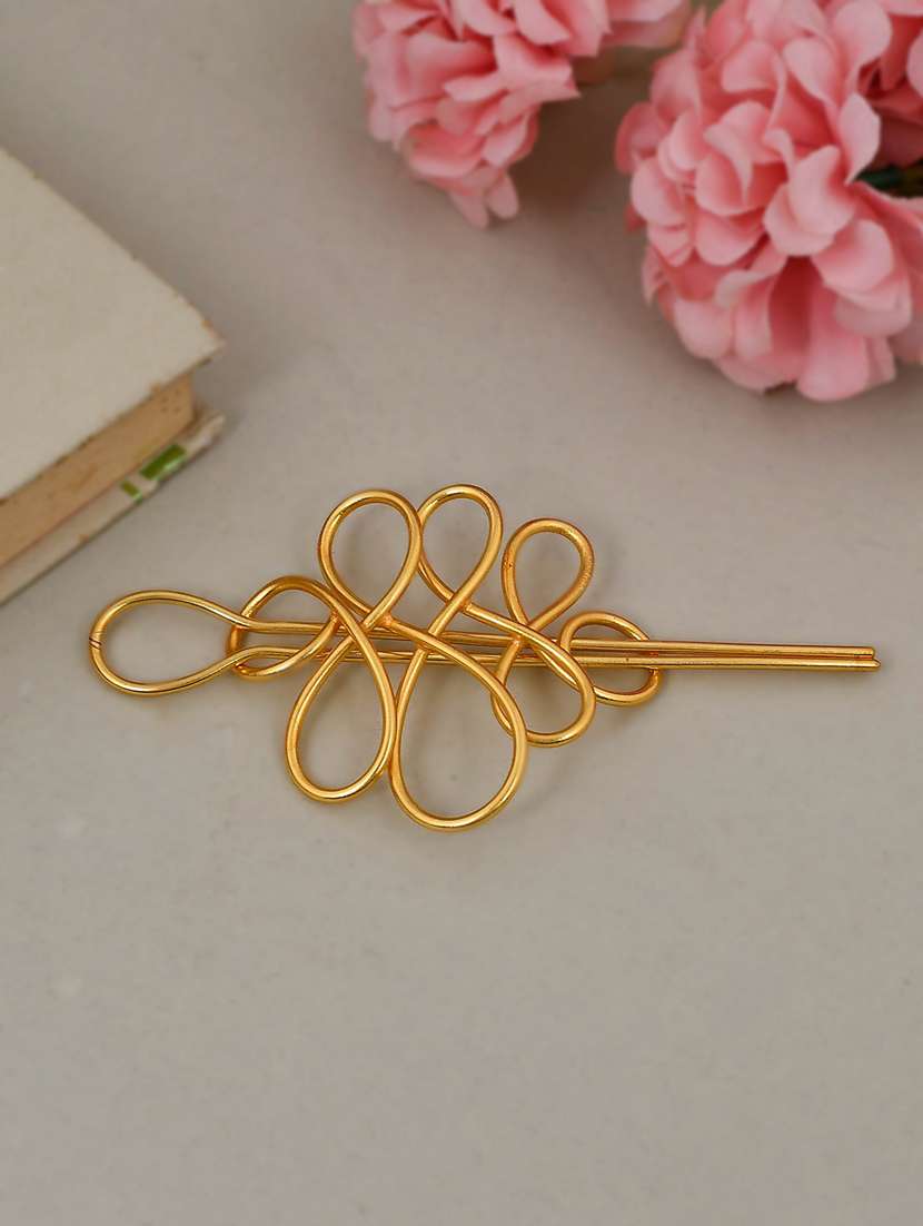 gold plated multipurpose infinity hairpin accessory