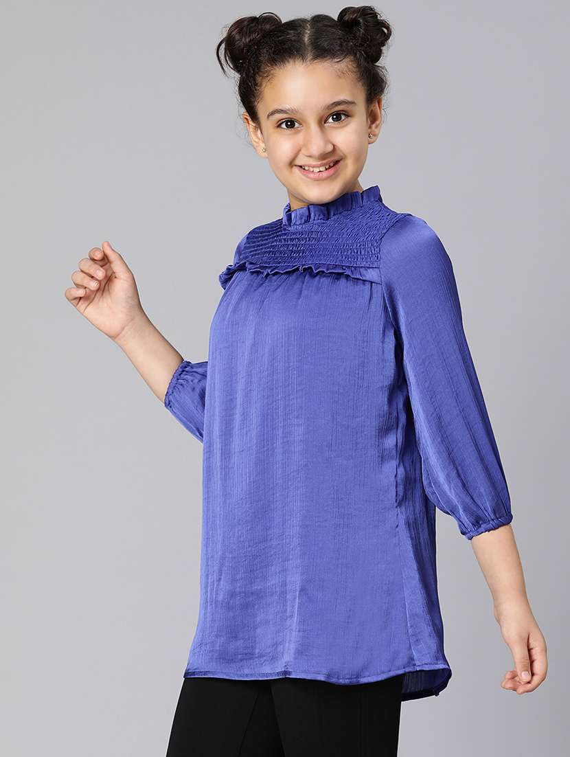 girls mock neck top - 18395694 - Standard Image - 1