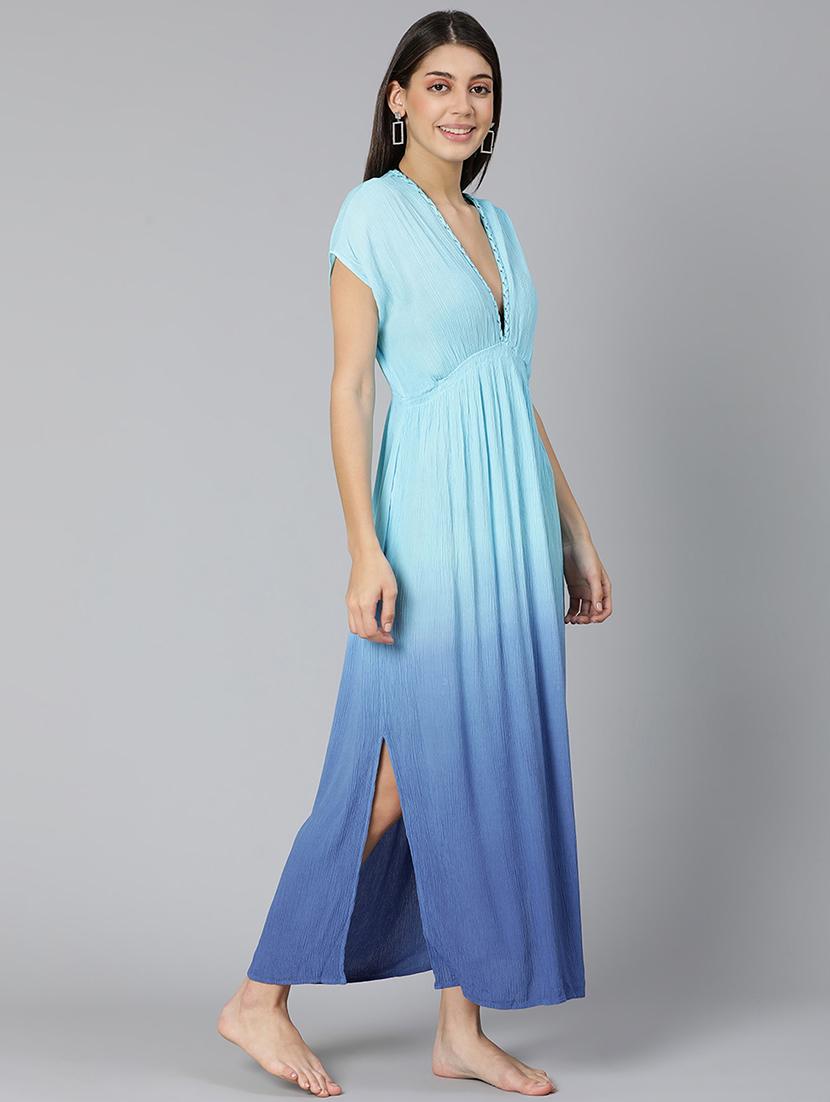 v-neck ombre coverup - 18395731 - Standard Image - 1