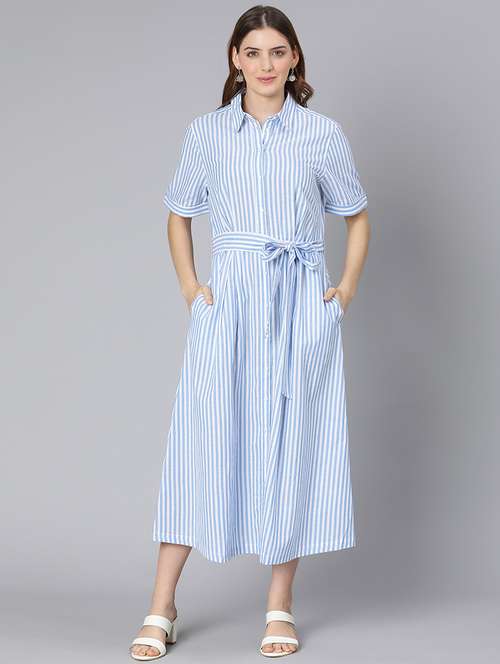 women's shirt striped dress - 18395823 - Standard Image - 0
