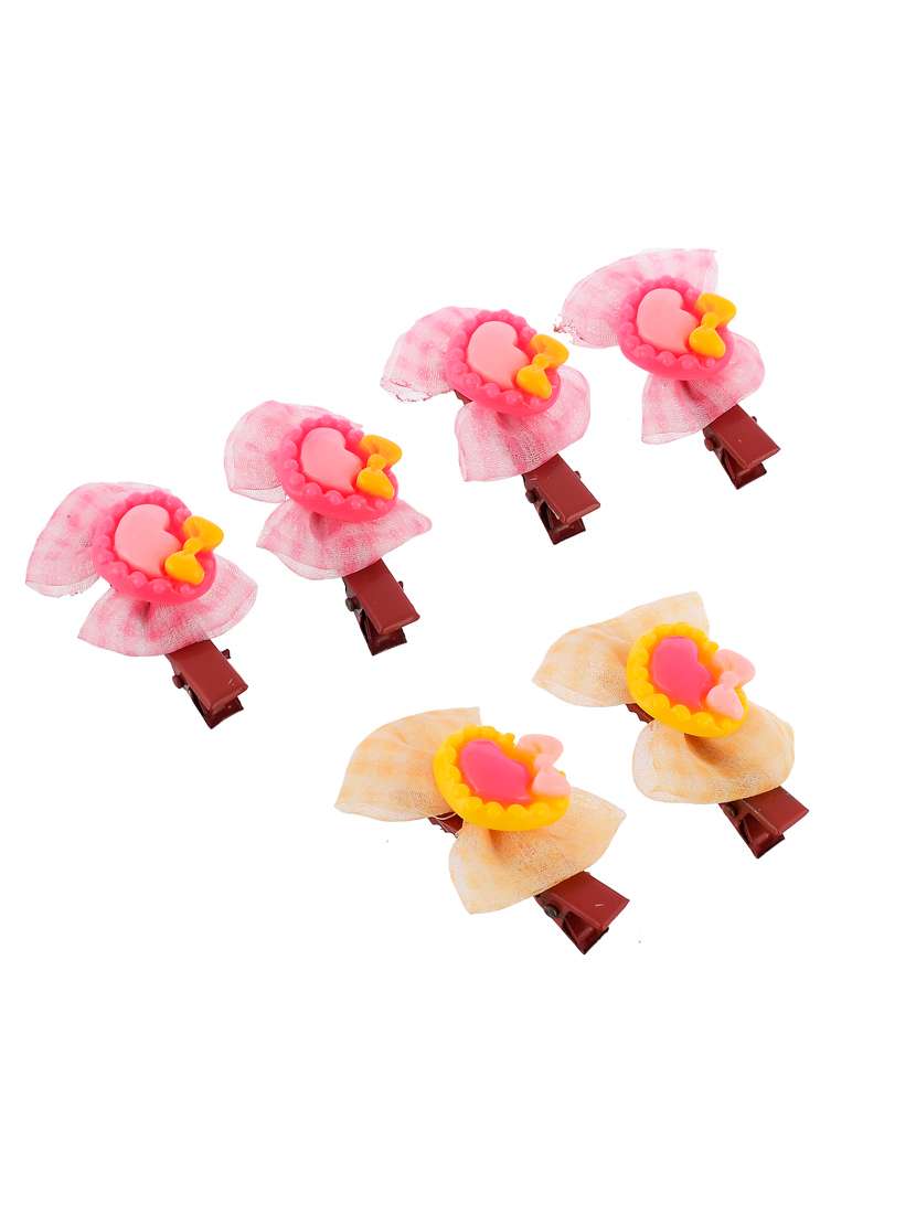 Set Of 6 Bow Lace Hair Alligator Clip - 18395830 -  Standard Image - 1