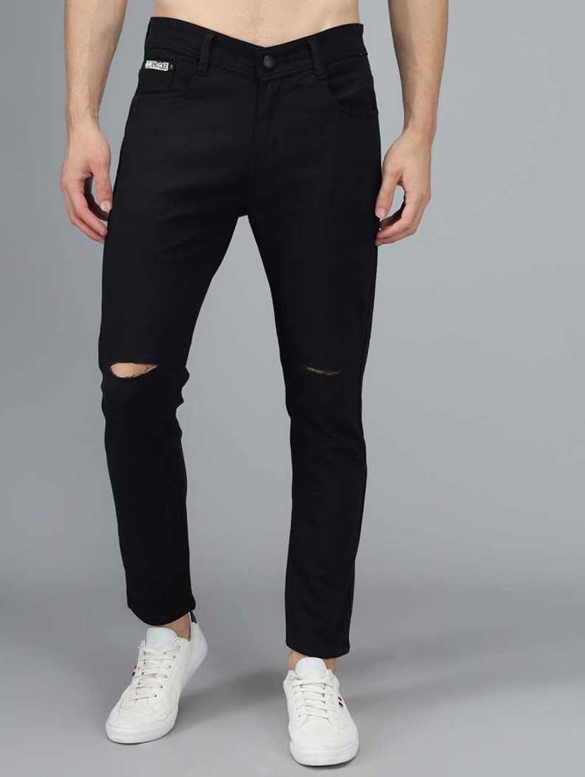 mens slim fit slash knee jeans