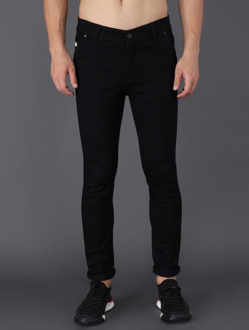 mens slim fit plain jeans - 18396061 - Standard Image - 0