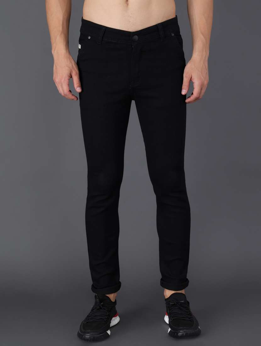 mens slim fit plain jeans - 18396061 - Zoom Image - 0