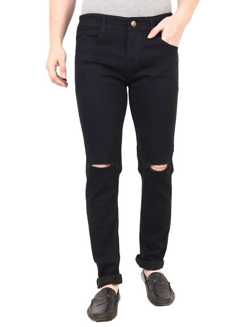 mens slim fit slash knee jeans - 18396082 -  Standard Image - 0