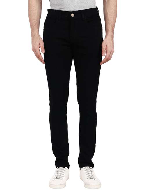 mens slim fit plain jeans - 18396085 - Standard Image - 0