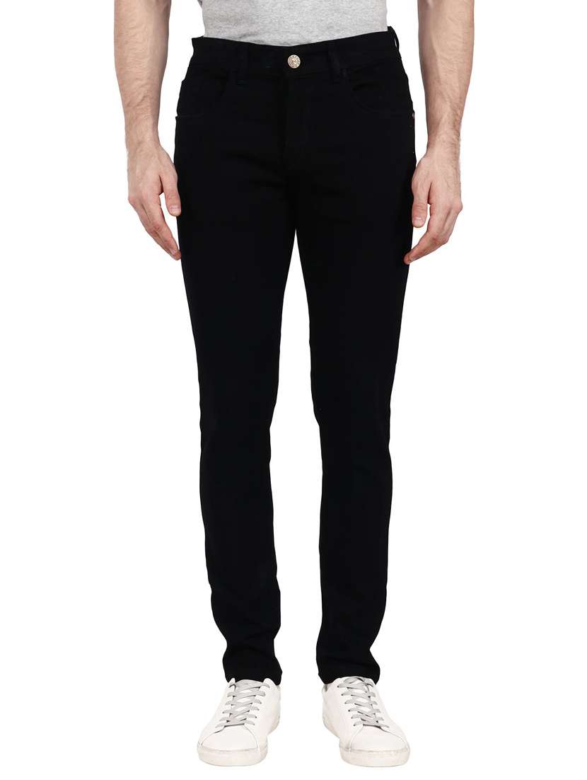 mens slim fit plain jeans - 18396085 - Zoom Image - 0