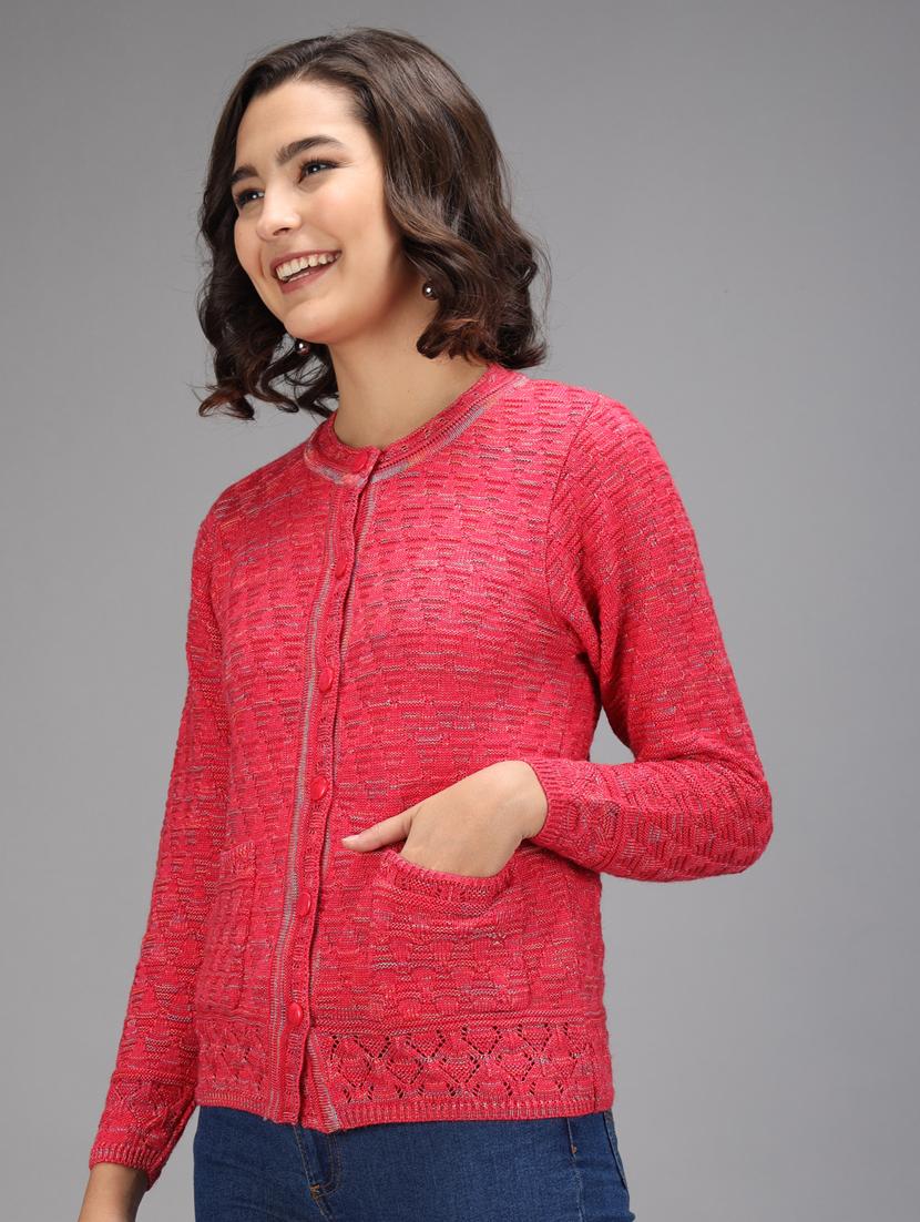 long sleeved solid cardigan - 18396106 - Standard Image - 1