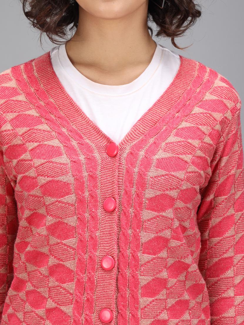 long sleeved printed cardigan - 18396121 - Standard Image - 4