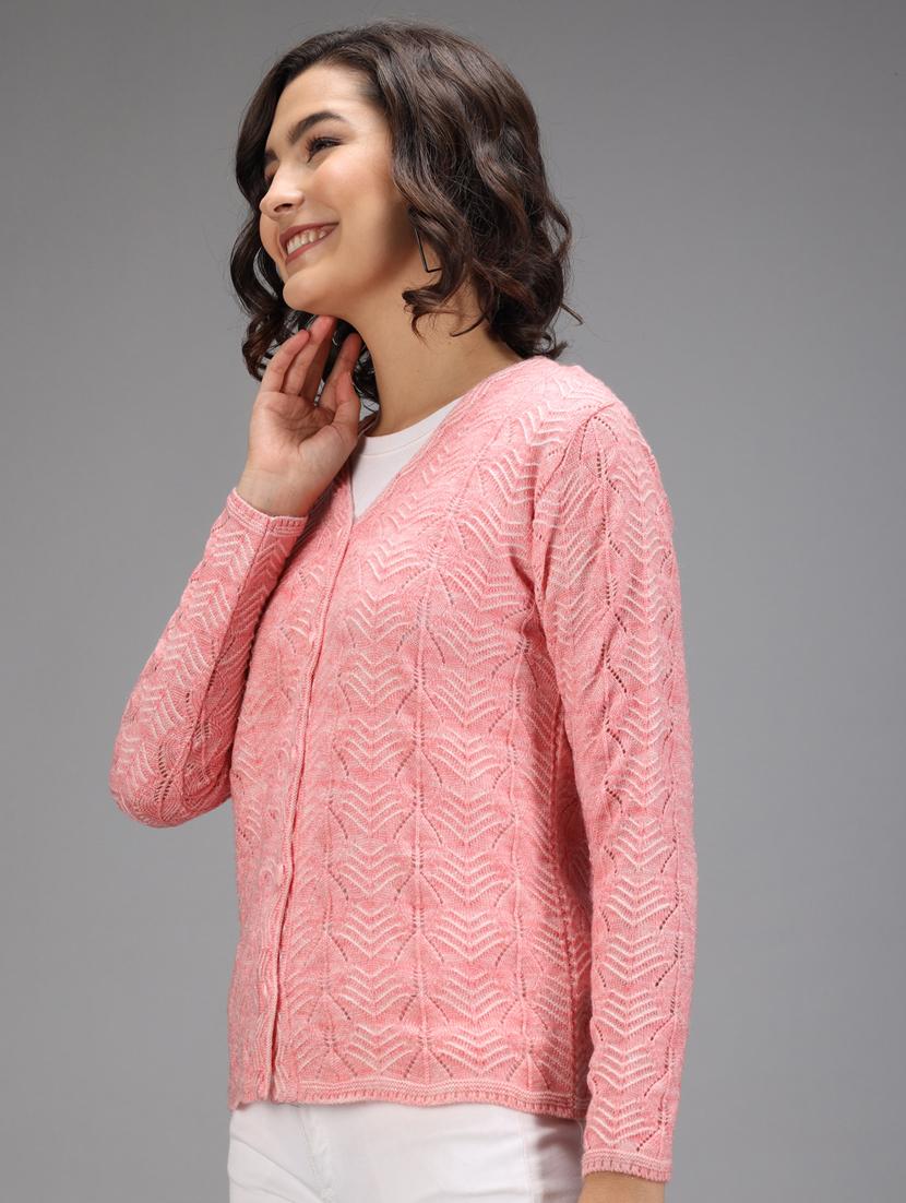 long sleeved printed cardigan - 18396124 - Standard Image - 1