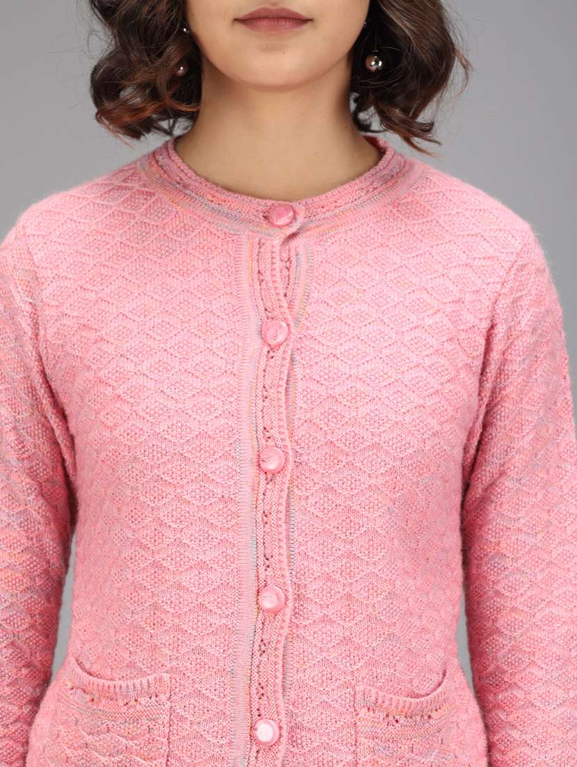 long sleeved solid cardigan - 18396138 - Standard Image - 4