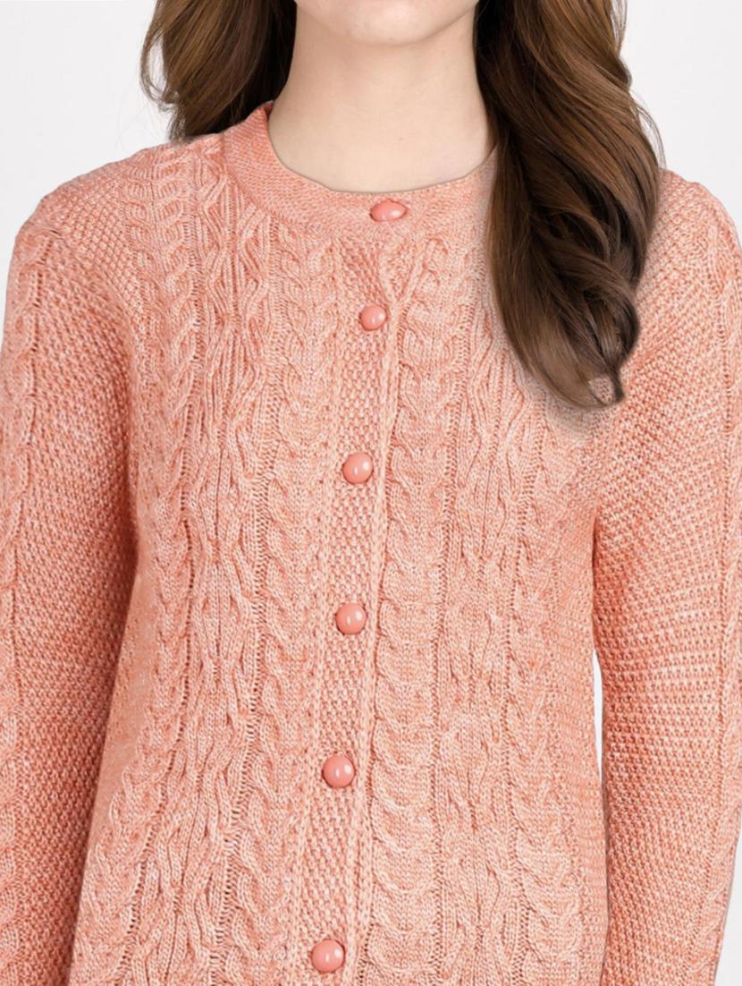 long sleeved solid cardigan - 18396139 - Standard Image - 4