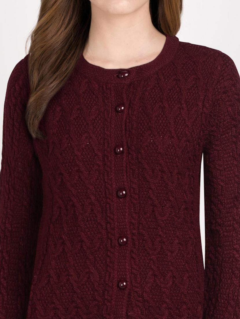 long sleeved solid cardigan - 18396147 - Standard Image - 4