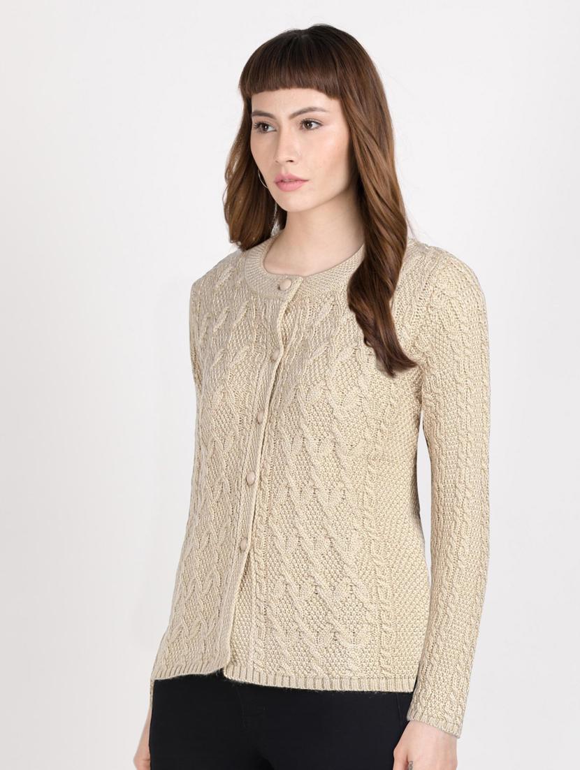 long sleeved solid cardigan - 18396148 - Standard Image - 1