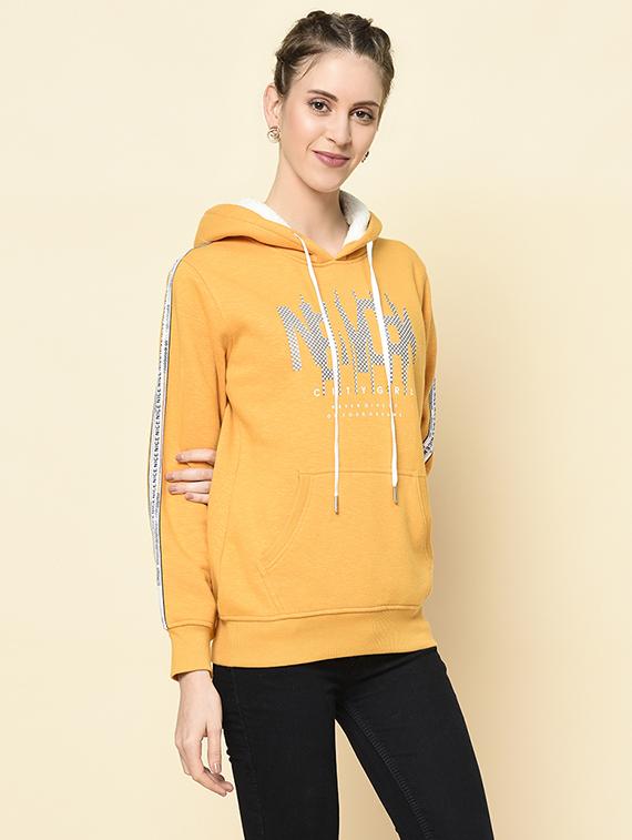 hooded neck printed sweatshirt - 18396187 -  Standard Image - 1