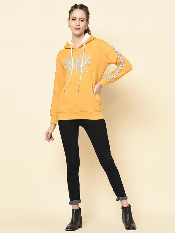 hooded neck printed sweatshirt - 18396187 - Standard Image - 4