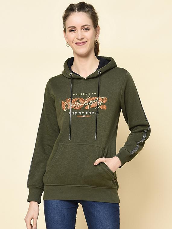 hooded neck printed sweatshirt - 18396189 -  Standard Image - 1