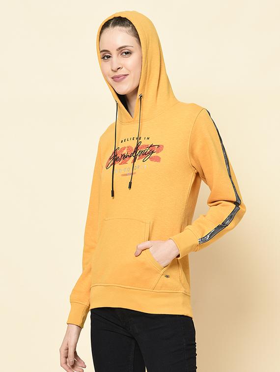 hooded neck printed sweatshirt - 18396190 -  Standard Image - 1