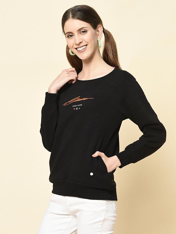 round neck printed sweatshirt - 18396194 - Standard Image - 1