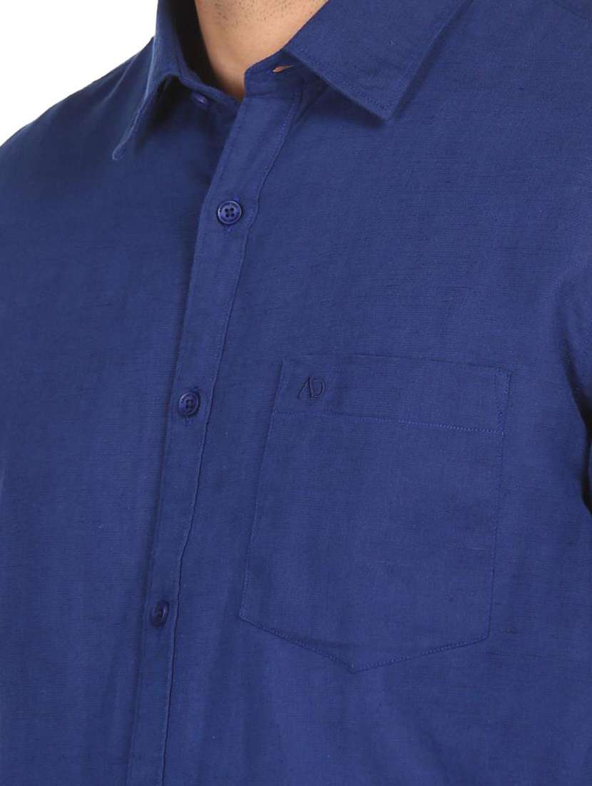 mens solid casual shirt - 18396364 -  Standard Image - 4