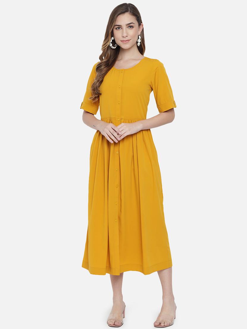 women's fit & flare geometric dress - 18396443 -  Standard Image - 1