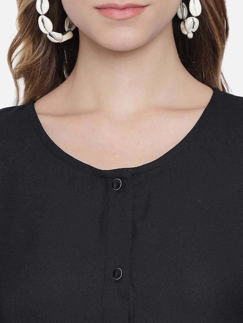 women's fit & flare solid dress - 18396446 - Standard Image - 4