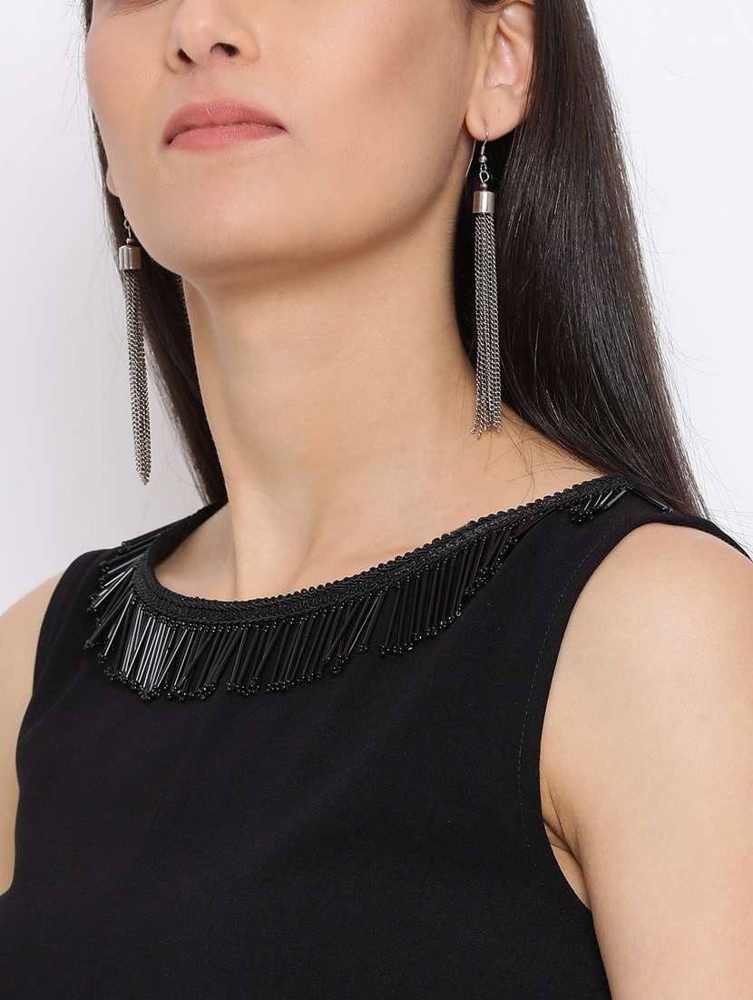 women's asymmetric solid dress - 18396449 -  Standard Image - 4