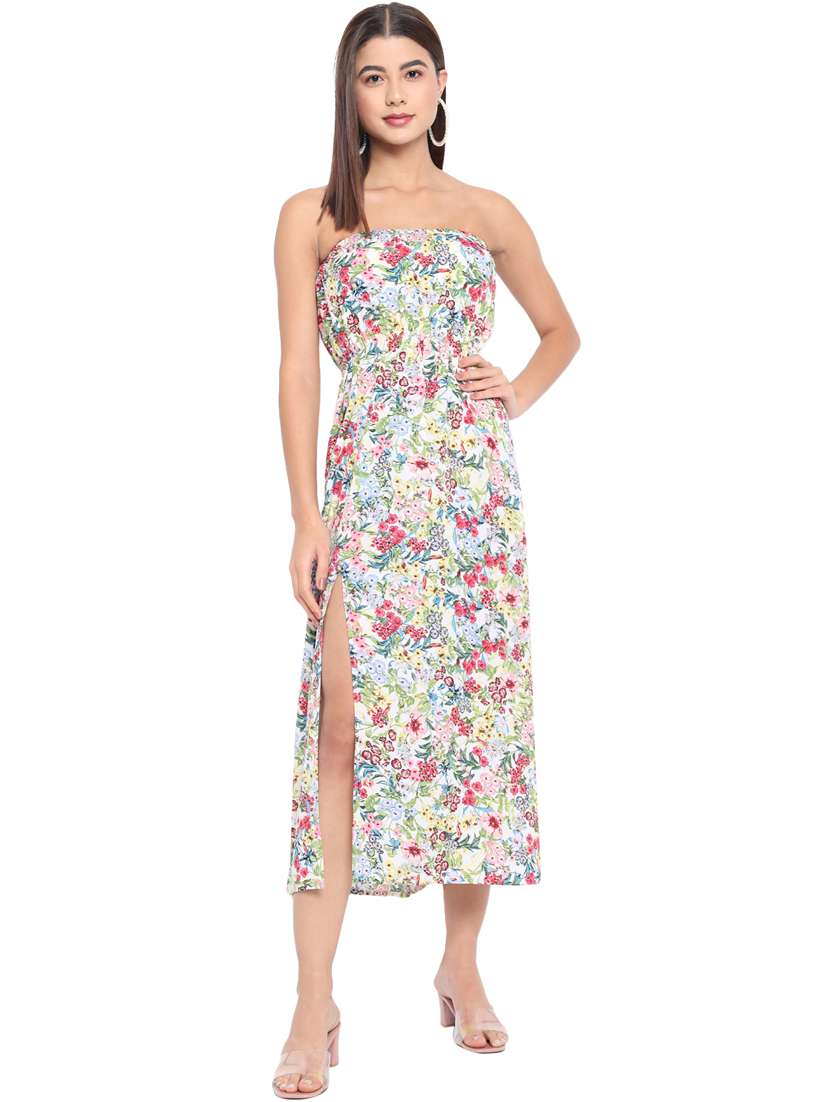 women's tube floral dress - 18396457 -  Standard Image - 1