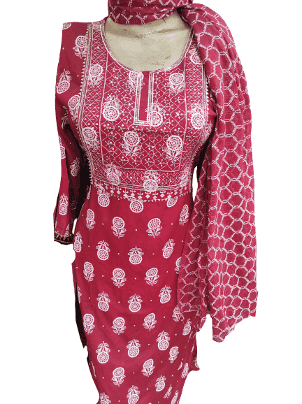 kurti and pant dupatta best quality  - 18396684 -  Standard Image - 1
