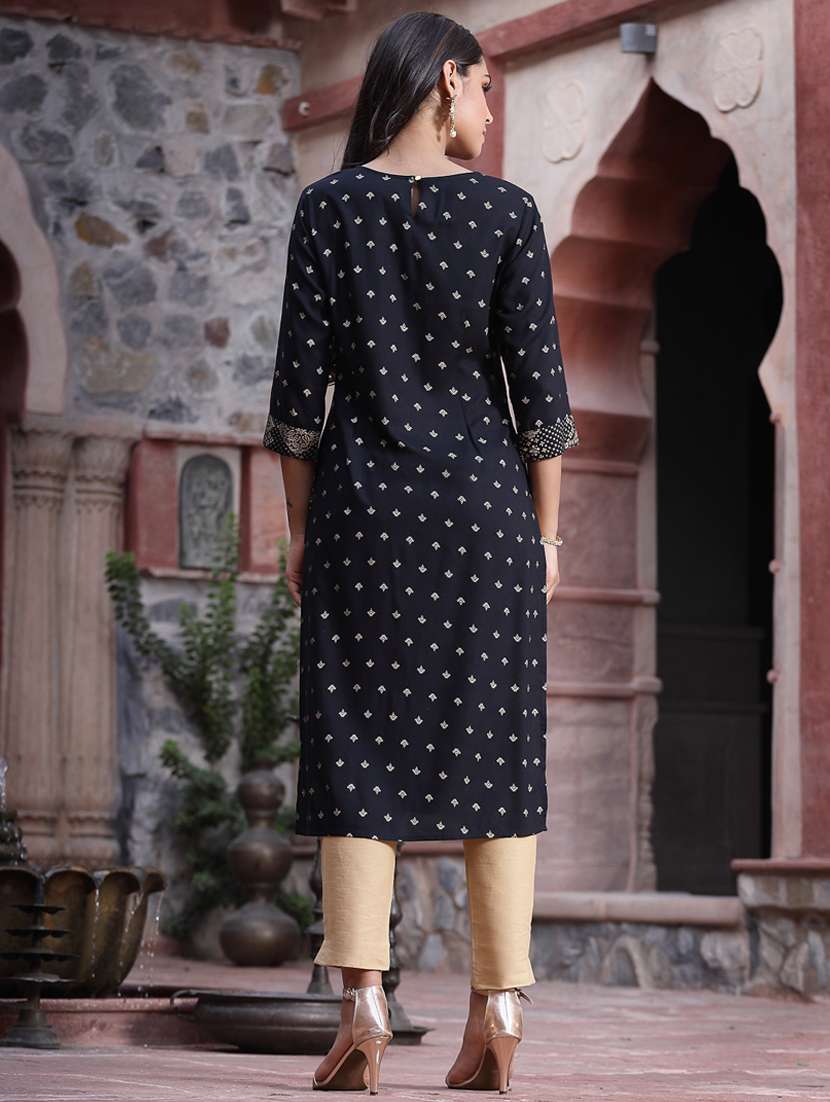 women's straight kurta - 18396799 -  Standard Image - 4