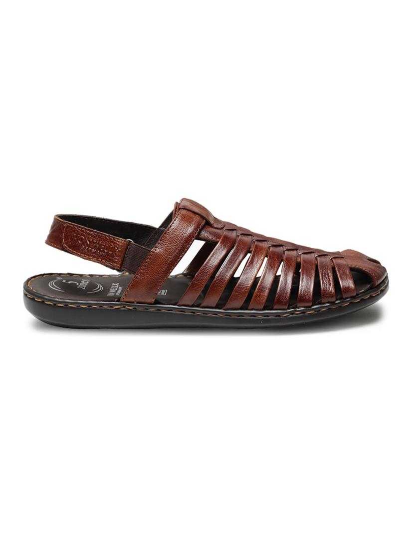 multi colored leather slip on sandals - 18397103 - Standard Image - 1