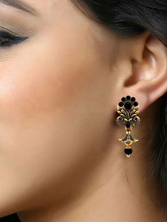 antique finish jhumki earring  - 18397413 -  Standard Image - 1