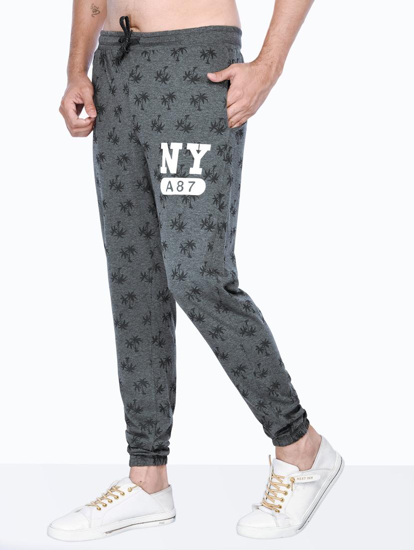 grey printed jogger - 18397797 -  Standard Image - 1