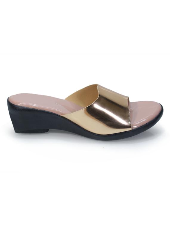 tan  slip on  wedge - 18398463 -  Standard Image - 1