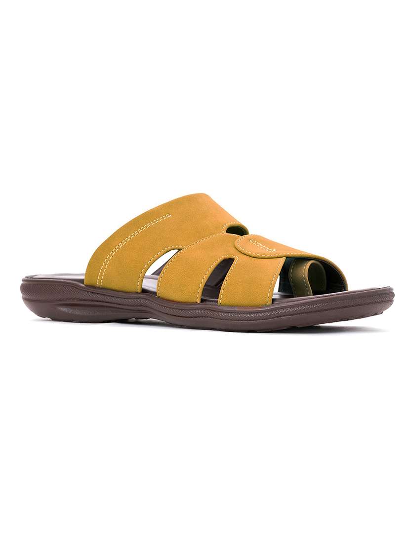 tan slip-on sandal
