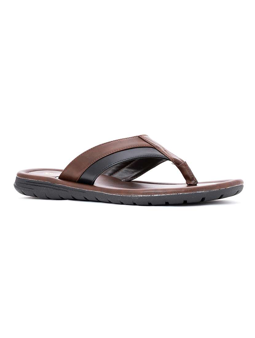 brown toe separator slipper