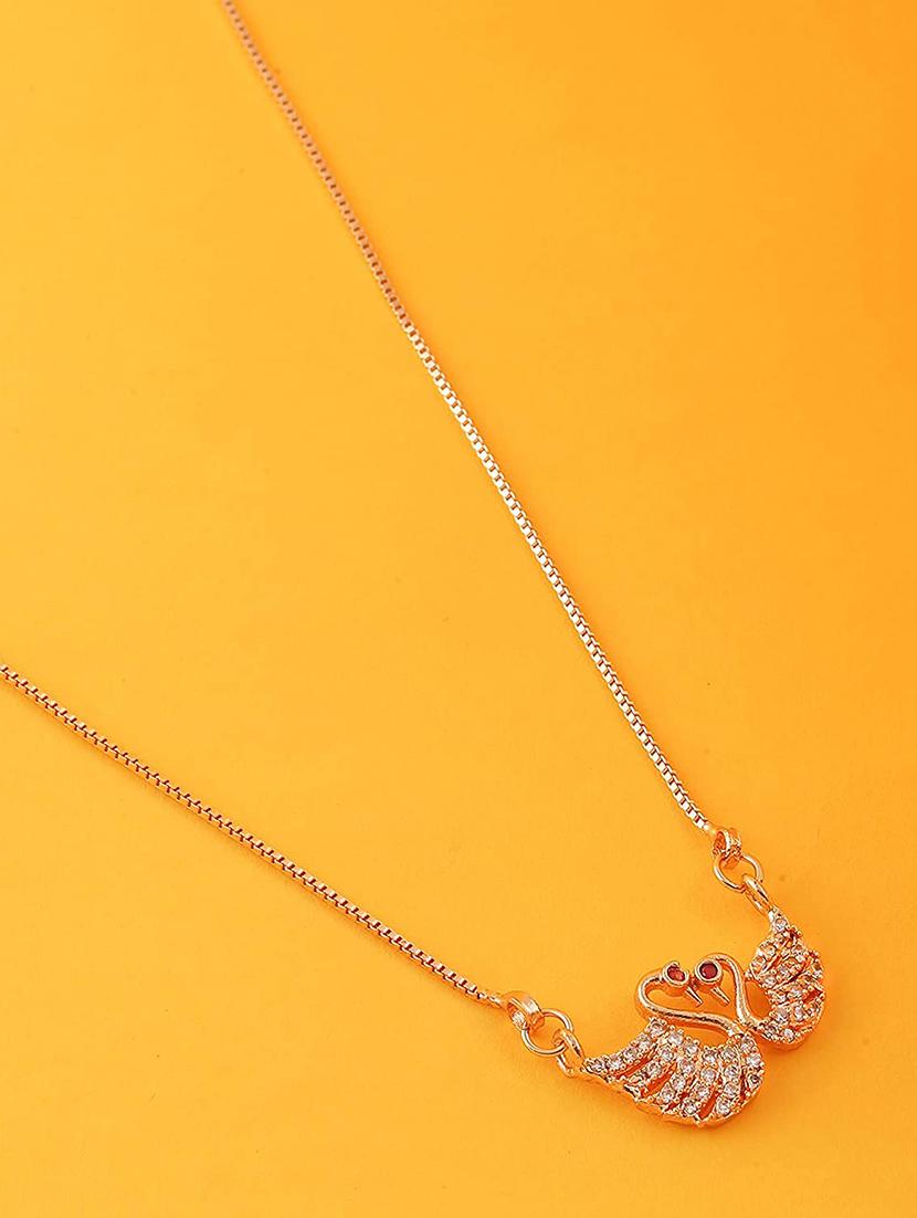 gold brass statement necklace - 18399833 - Zoom Image - 0