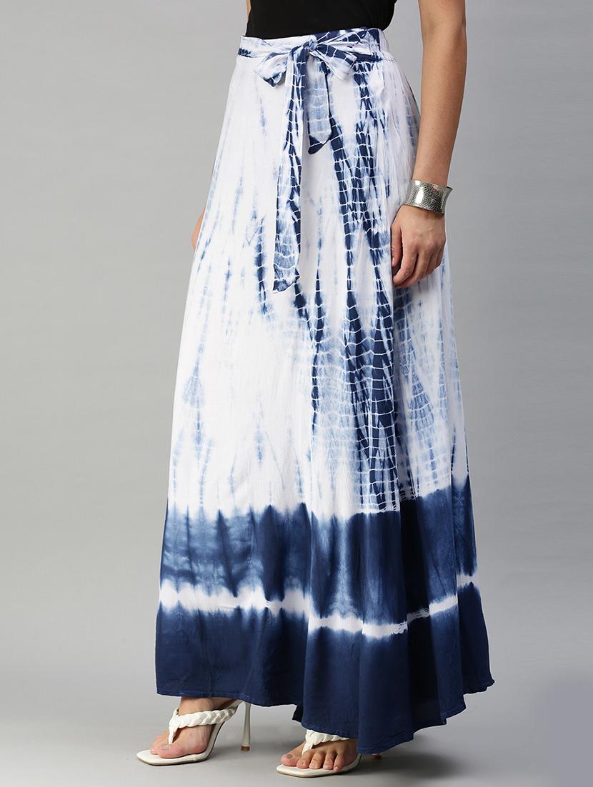 blue long skirt - 18400042 - Standard Image - 1