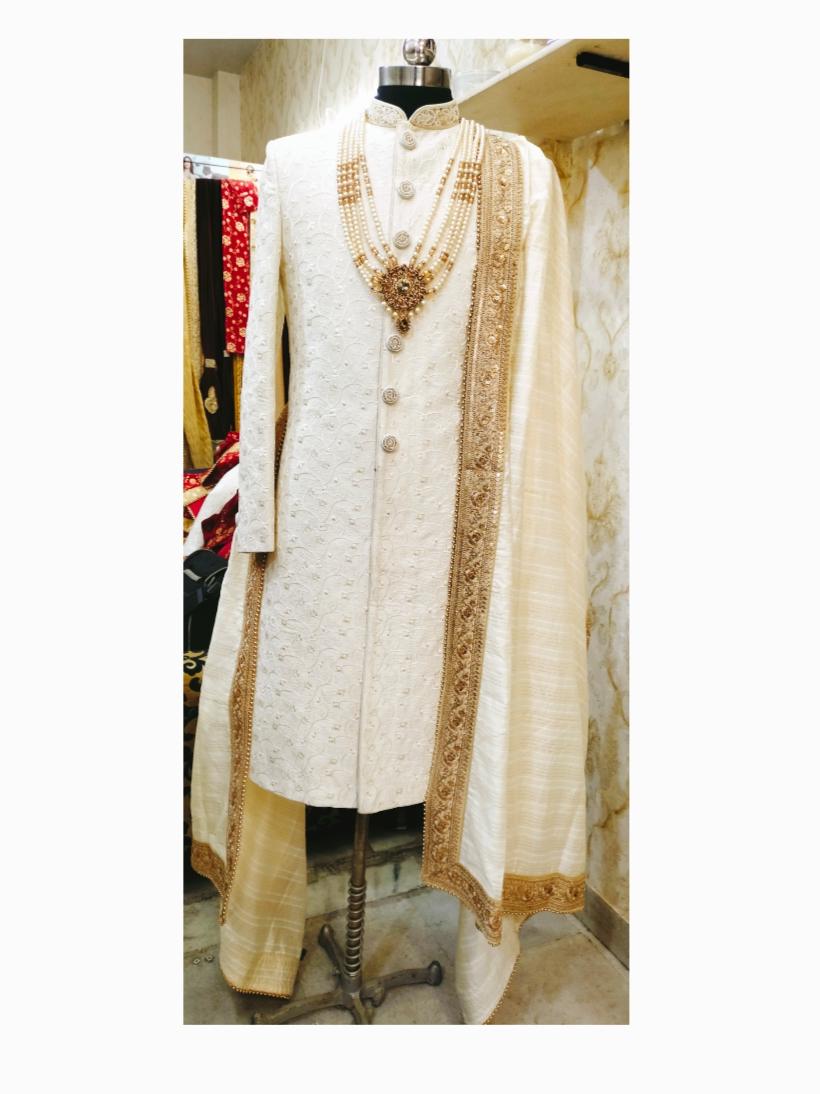 traditional sherwani indian wedding dress party - 18400209 - Standard Image - 1